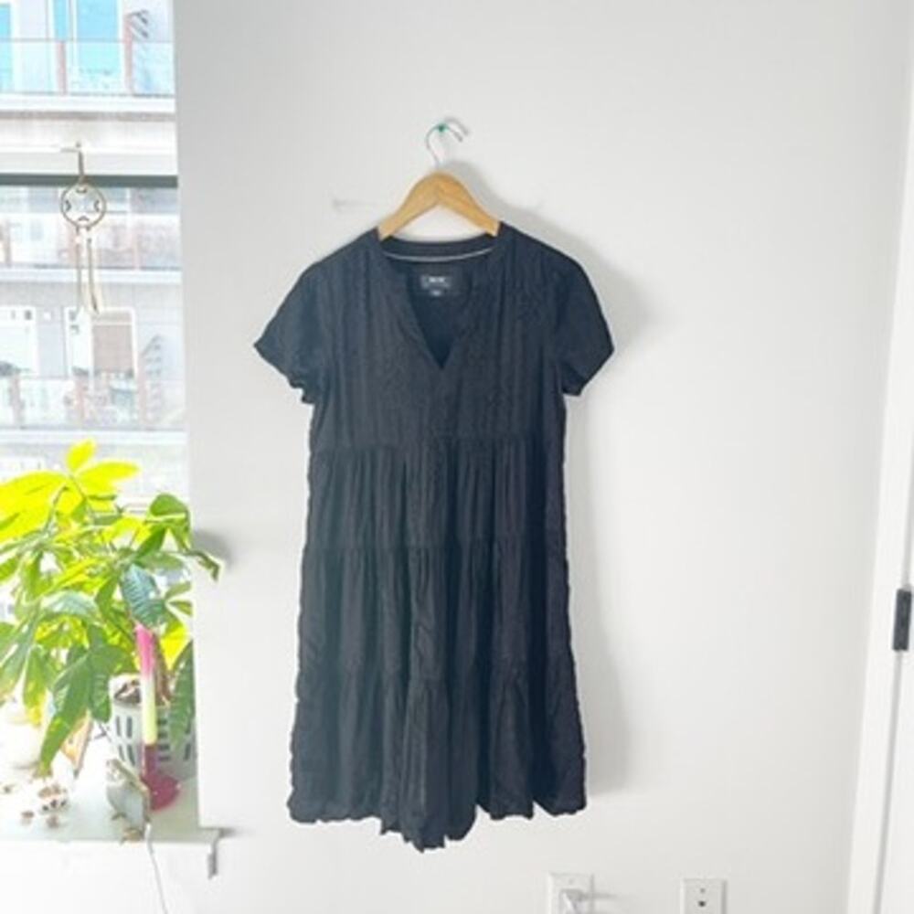 Maeve by Anthropologie Black Sasha Animal Print Dress Size XXS